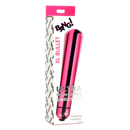 XR Brands | BANG! 3-Speed XL Vibrating Metallic Bullet - Pink