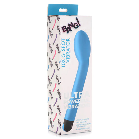 XR Brands | Bang! 10X G-Spot Rechargeable Vibrator - Blue