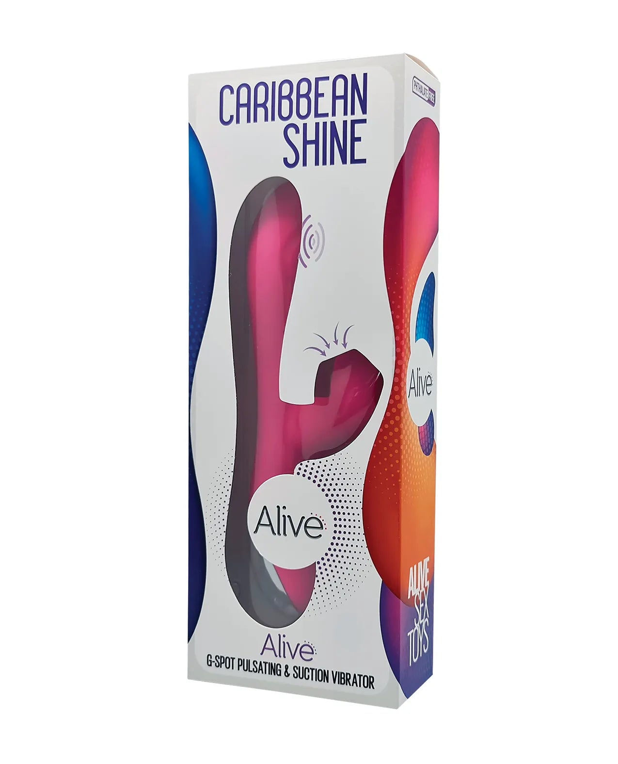 Adrien Lastic Alive Caribbean Shine G-Spot Pulsating & Suction Vibrator Magenta