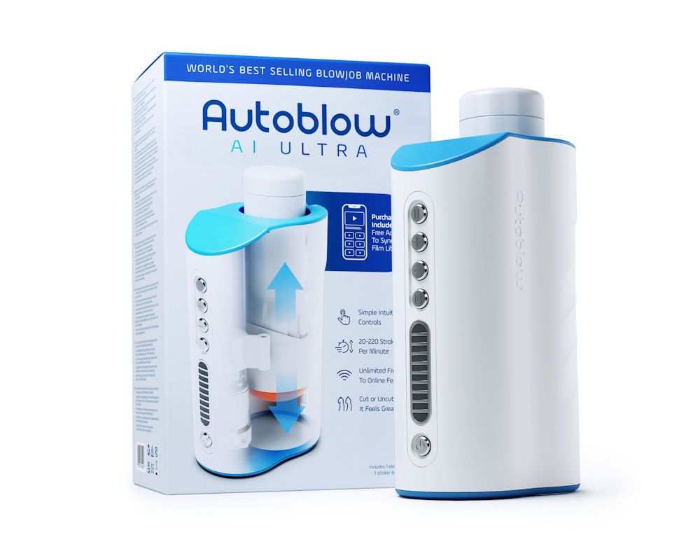 Autoblow AI Ultra - Automatic Stroking Blowjob Machine (includes Mouth Sleeve)