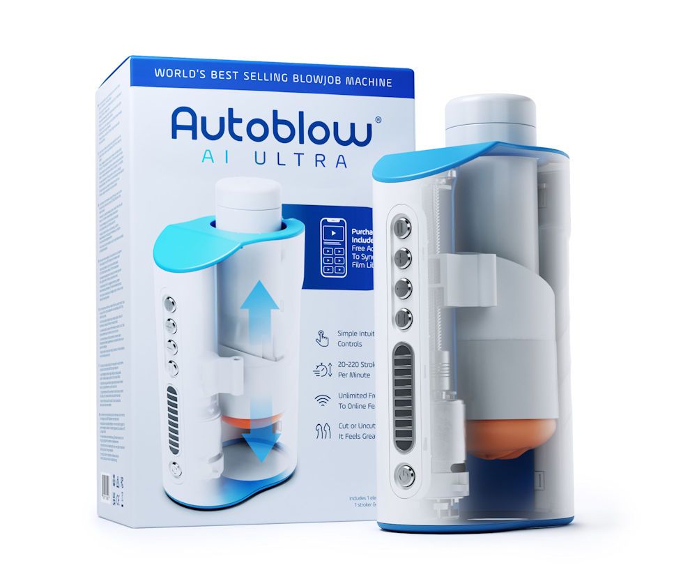 Autoblow AI Ultra - Automatic Stroking Blowjob Machine (includes Mouth Sleeve)