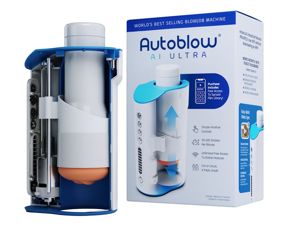 Autoblow AI Ultra - Automatic Stroking Blowjob Machine (includes Mouth Sleeve)