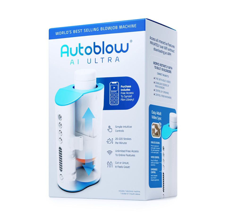 Autoblow AI Ultra - Automatic Stroking Blowjob Machine (includes Mouth Sleeve)