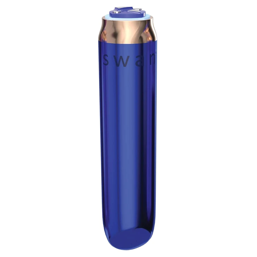 Swan Maximum Comfy Cuff Rechargeable Bullet Blue with Satin Storage Pouch