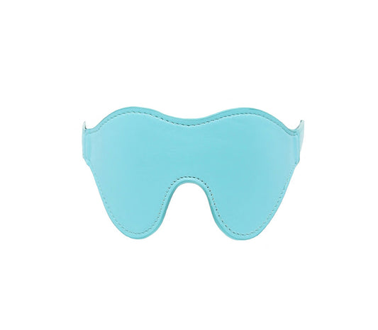 Love In Leather Faux leather Blindfold Turquoise B-BLI22