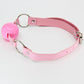 Love In Leather Pink Faux Leather Gag With Solid Rubber Ball B-GAG40