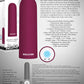 Evolved Mighty Thick Burgundy Red 9cm USB Rechargeable Bullet Vibrator