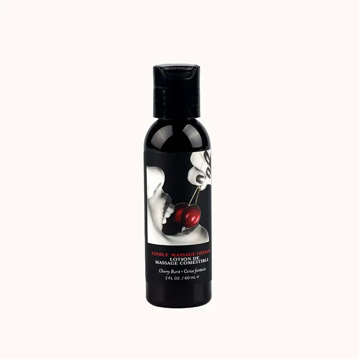 Earthly Body Edible Flavoured Massage Lotion Cherry 60ml