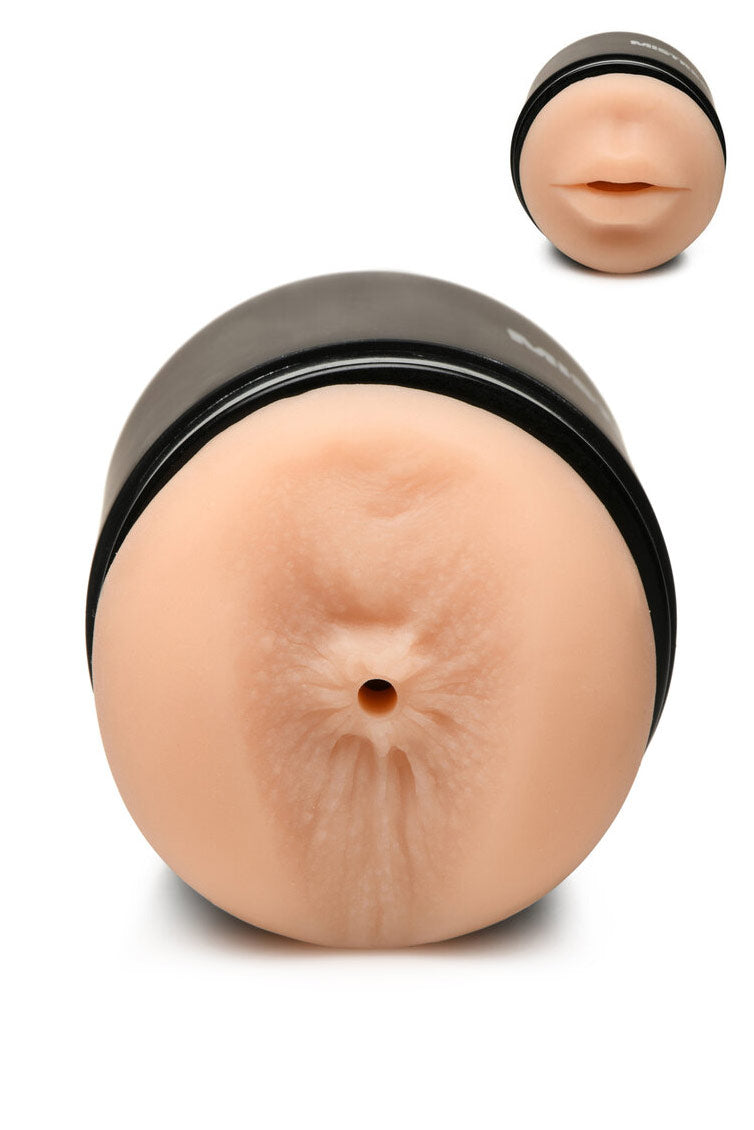 Curve Toys | Mistress Double Shot Mini Masturbators Ass & Mouth (Light Tone)