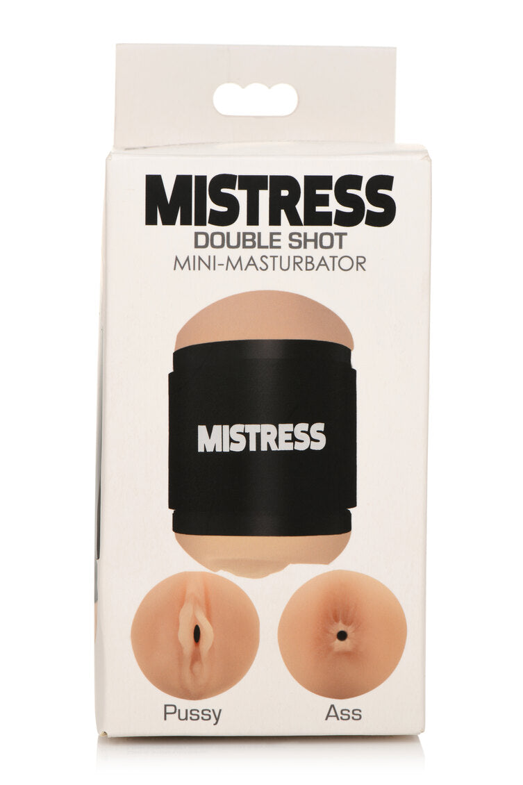 Curve Toys | Mistress Double Shot Mini Masturbators Pussy & Ass (Light Tone)