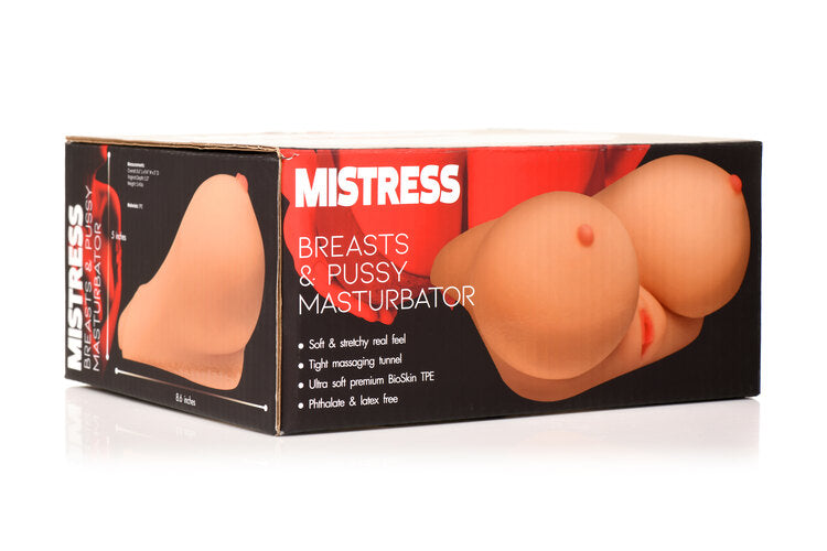 Curve Toys | Mistress Breasts & Pussy Masturbator 21.8 x 23.87 x 12.7cm / 2.4kg