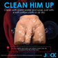 Curve Toys | Jock Vibrating & Squeezing Male Masturbator w/Poseable Dildo Medium 8kg