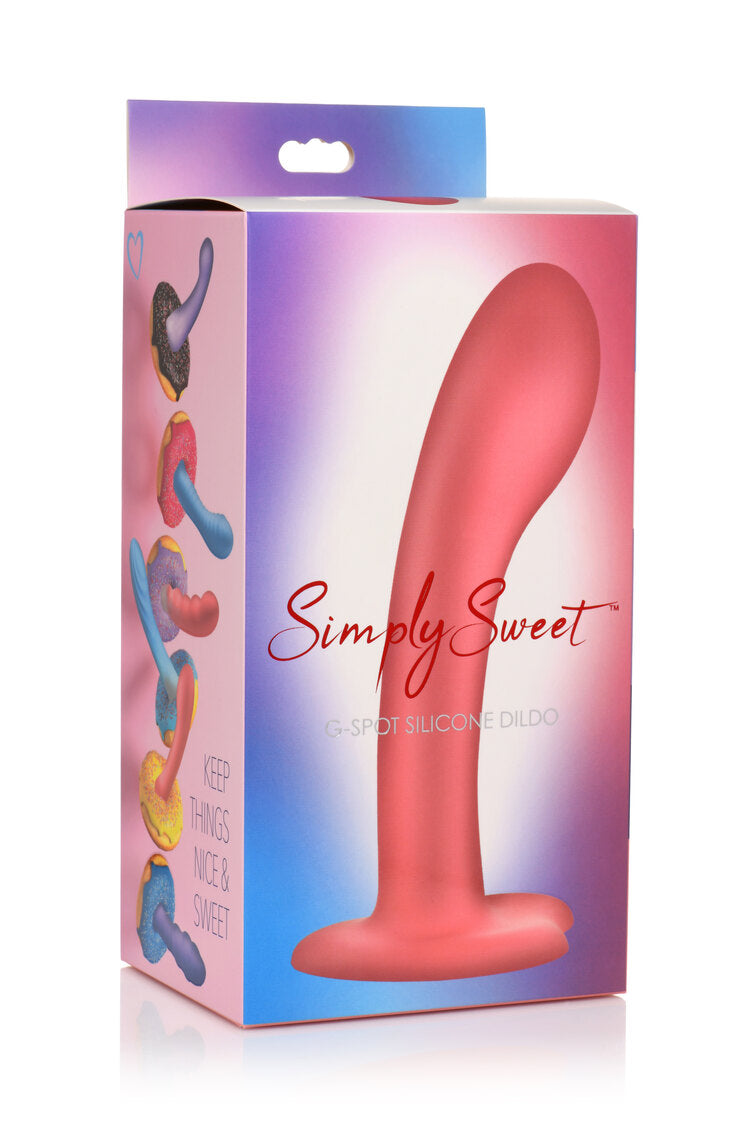 Curve Toys | Simply Sweet 7" G-Spot Silicone Dildo Pink