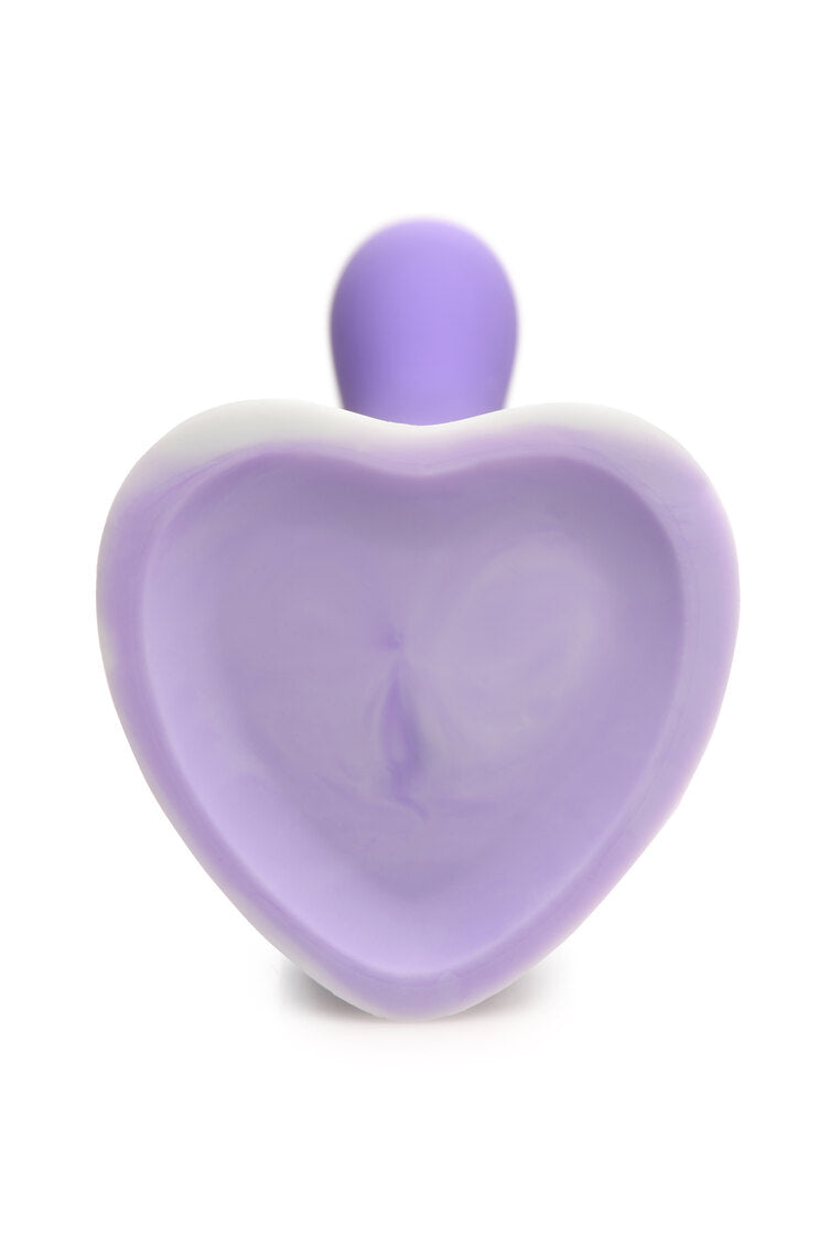 Curve Toys | Simply Sweet 7" Slim G-Spot Silicone Dildo Purple White