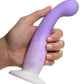 Curve Toys | Simply Sweet 7" Slim G-Spot Silicone Dildo Purple White