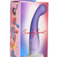 Curve Toys | Simply Sweet 7" Slim G-Spot Silicone Dildo Purple White