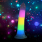 Curve Toys | Lollicock 7" Glow-in-the-Dark Rainbow Silicone Dildo