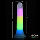 Curve Toys | Lollicock 7" Glow-in-the-Dark Rainbow Silicone Dildo