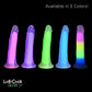 Curve Toys | Lollicock 7" Glow-in-the-Dark Rainbow Silicone Dildo