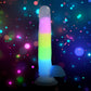 Curve Toys | Lollicock 7" Glow-in-the-Dark Rainbow Silicone Dildo w/ Balls