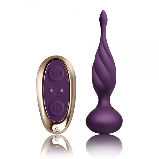 Rocks Off Petite Sensations Discover Purple - Vibrating Anal Butt Plug w Remote