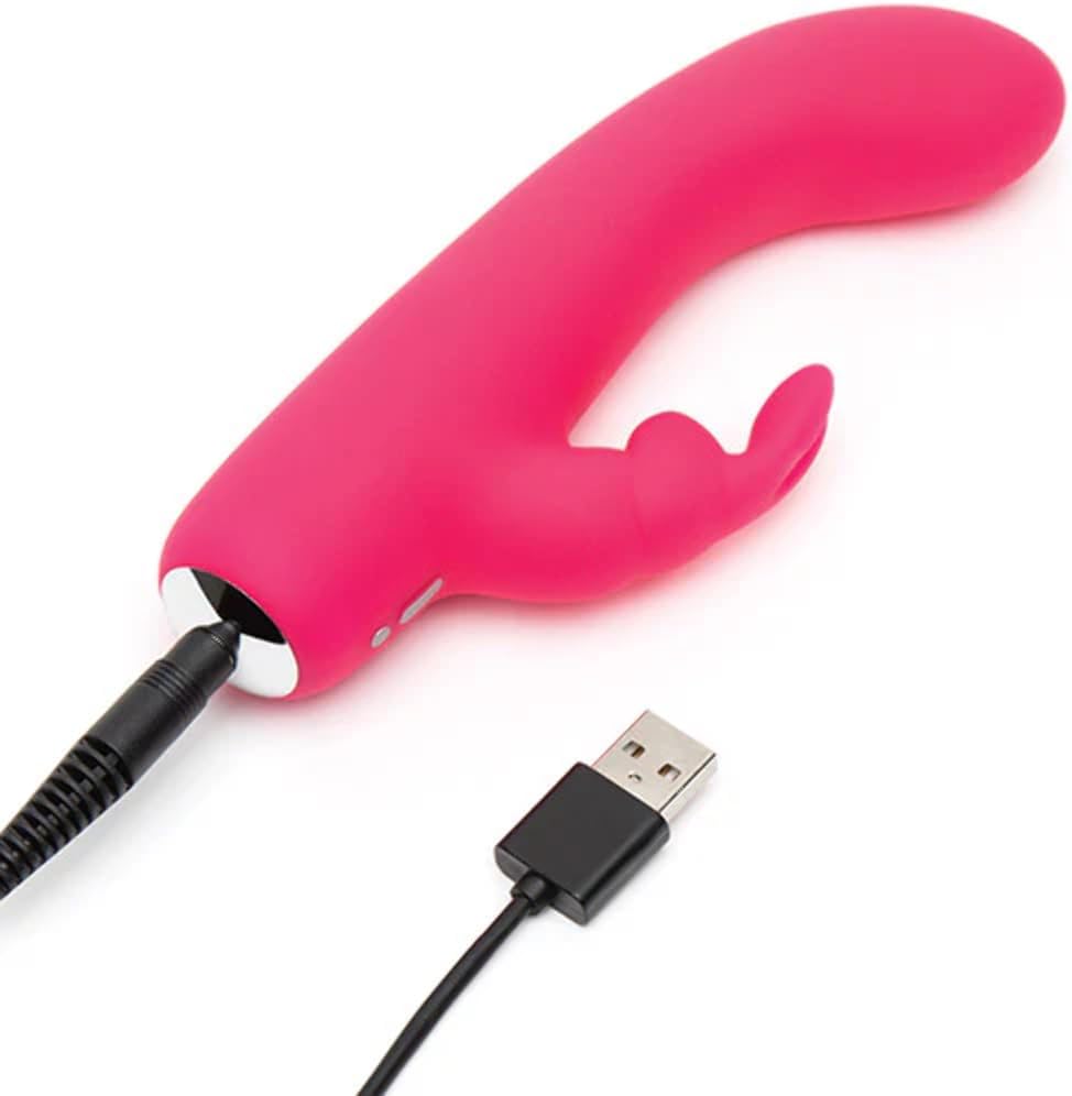 Love Honey Happy Rabbit Mini USB Rechargeable Rabbit Vibrator Pink