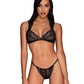 Obsessive Lingerie Elisetta 2 Piece Set Black Size S/M or L/XL