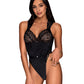 Obsessive Lingerie Elisetta Teddy Black Size S/M or L/XL