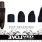 Evolved Tiny Treasures Black Chrome USB Rechargeable Mini Massager Vibrator