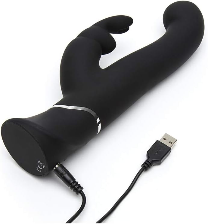 Love Honey Happy Rabbit G-Spot Stroker Rabbit Vibrator Black