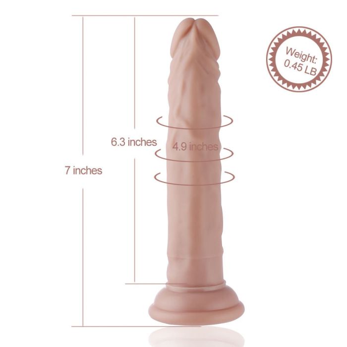 HiSmith - 7.5" Slim Silicone Anal Dildo (KlicLok)