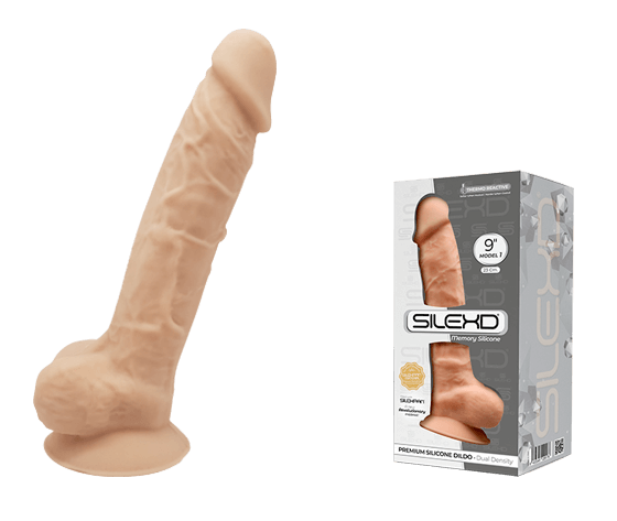 Adrien Lastic Silexd 9" Model 1 Realistic Silicone Dildo - Flesh