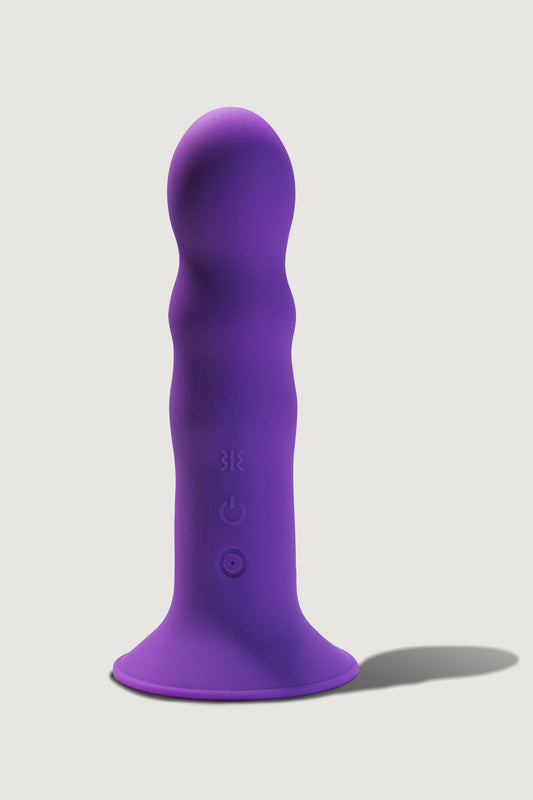 Adrien Lastic Hitsens 3 - 7" Purple Motor Premium Double Density Dildo Vibrator