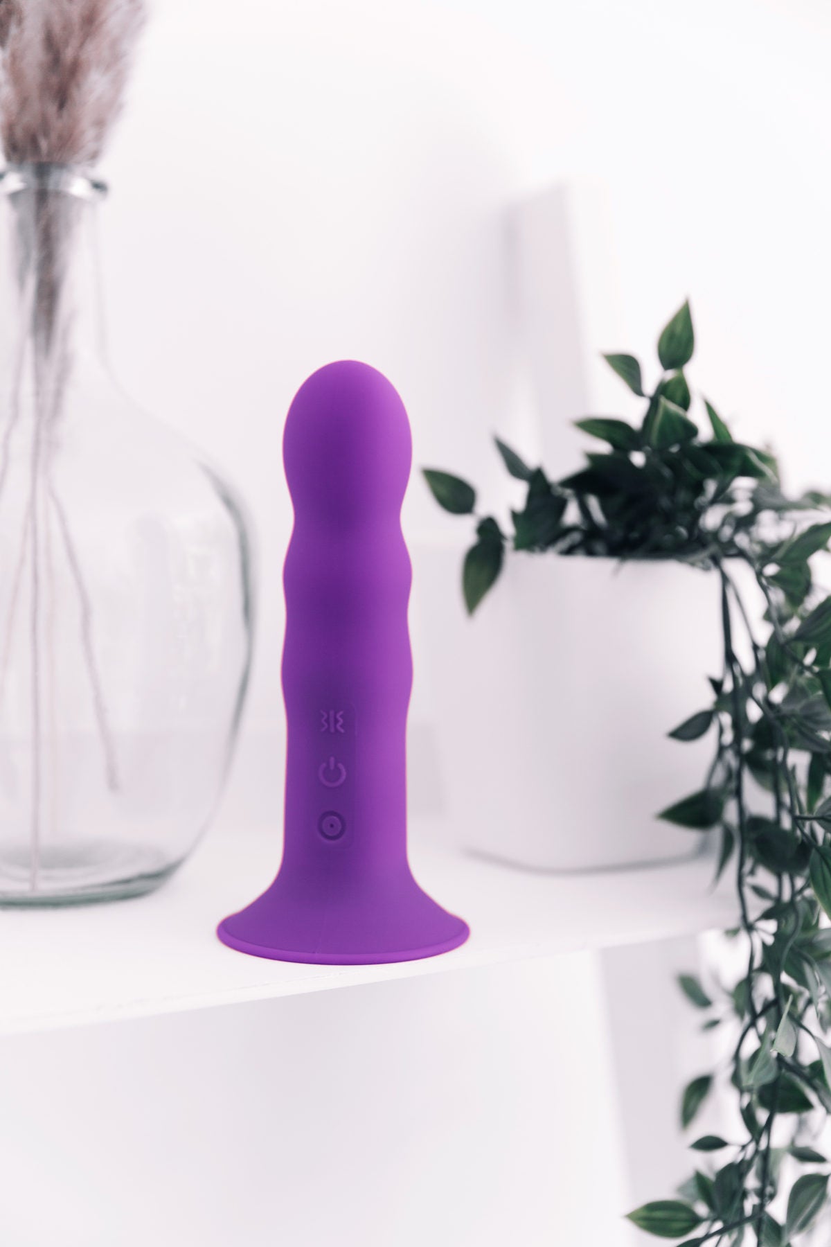 Adrien Lastic Hitsens 3 - 7" Purple Motor Premium Double Density Dildo Vibrator