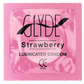 Glyde Strawberry Pink 53mm Vegan Friendly Condoms - BULK PACK 100 Pieces