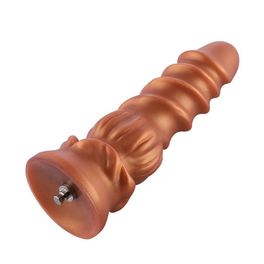 HiSmith - 8.5" Silicone Golden Monster Dildo (KlicLok)