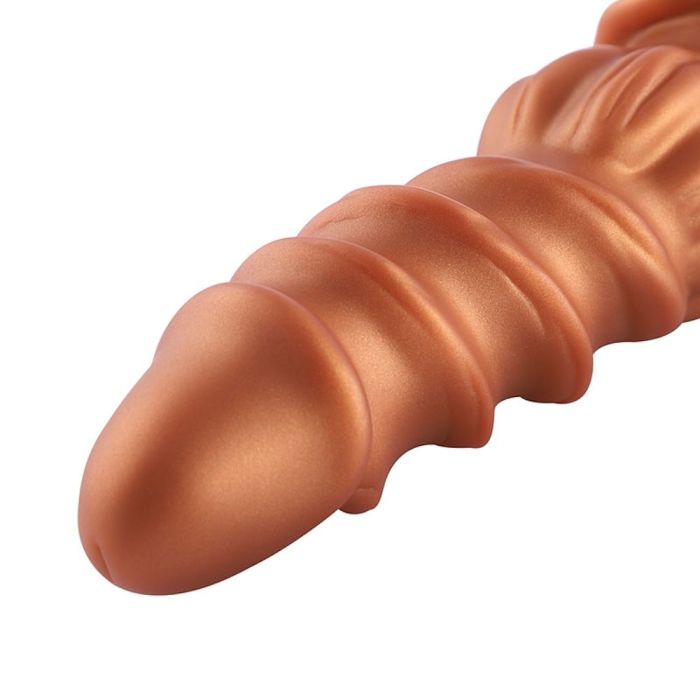 HiSmith - 8.5" Silicone Golden Monster Dildo (KlicLok)