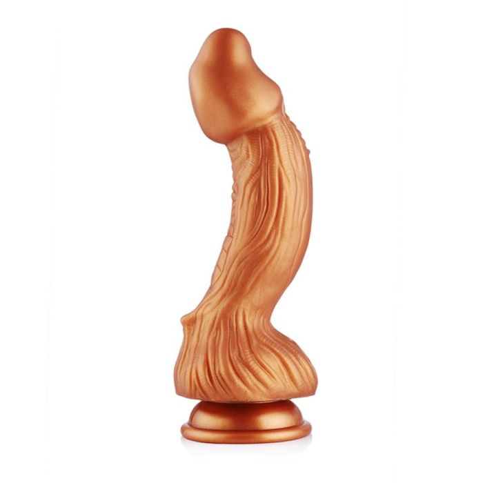 HiSmith - 9.45" Silicone Gold Monster Dildo (KlicLok)