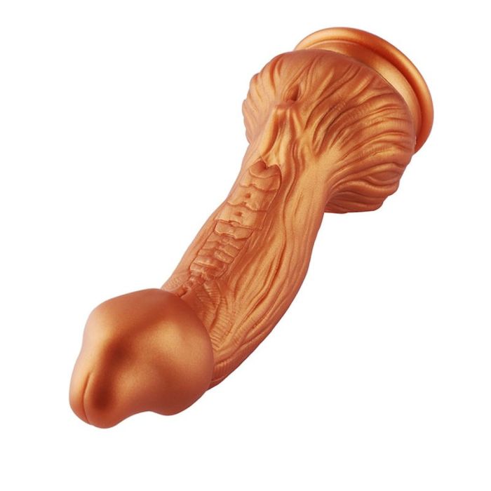 HiSmith - 9.45" Silicone Gold Monster Dildo (KlicLok)