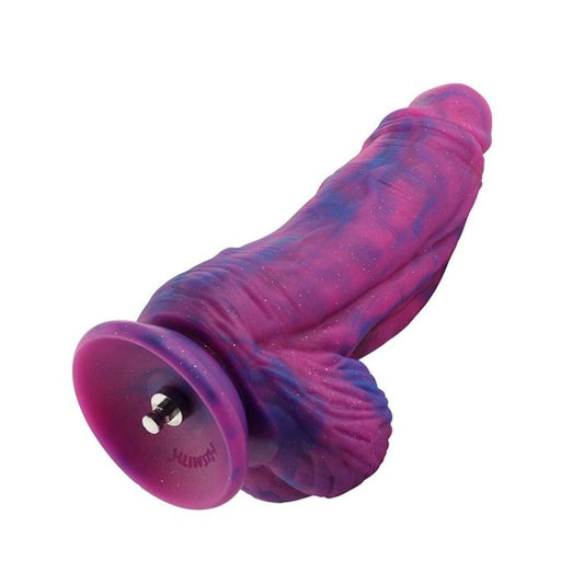 HiSmith - 9.5" Silicone Purple and Blue Monster Dildo (KlicLok)