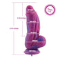 HiSmith - 9.5" Silicone Purple and Blue Monster Dildo (KlicLok)