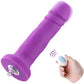 HiSmith 6.7" Vibrating Purple Silicone Dildo (KlicLok)