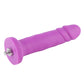 HiSmith 6.7" Vibrating Purple Silicone Dildo (KlicLok)