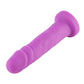 HiSmith 6.7" Vibrating Purple Silicone Dildo (KlicLok)