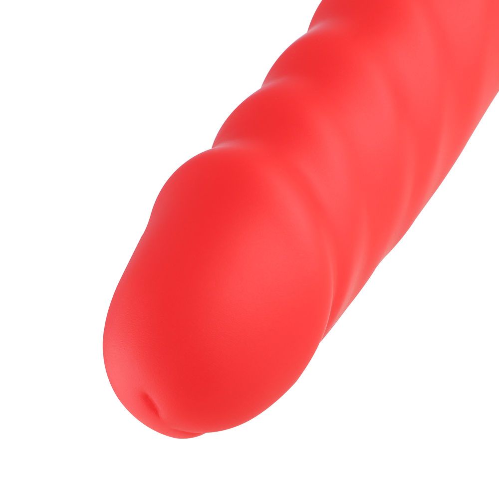 HiSmith 7.1" Red Anal Dildo (KlicLok)