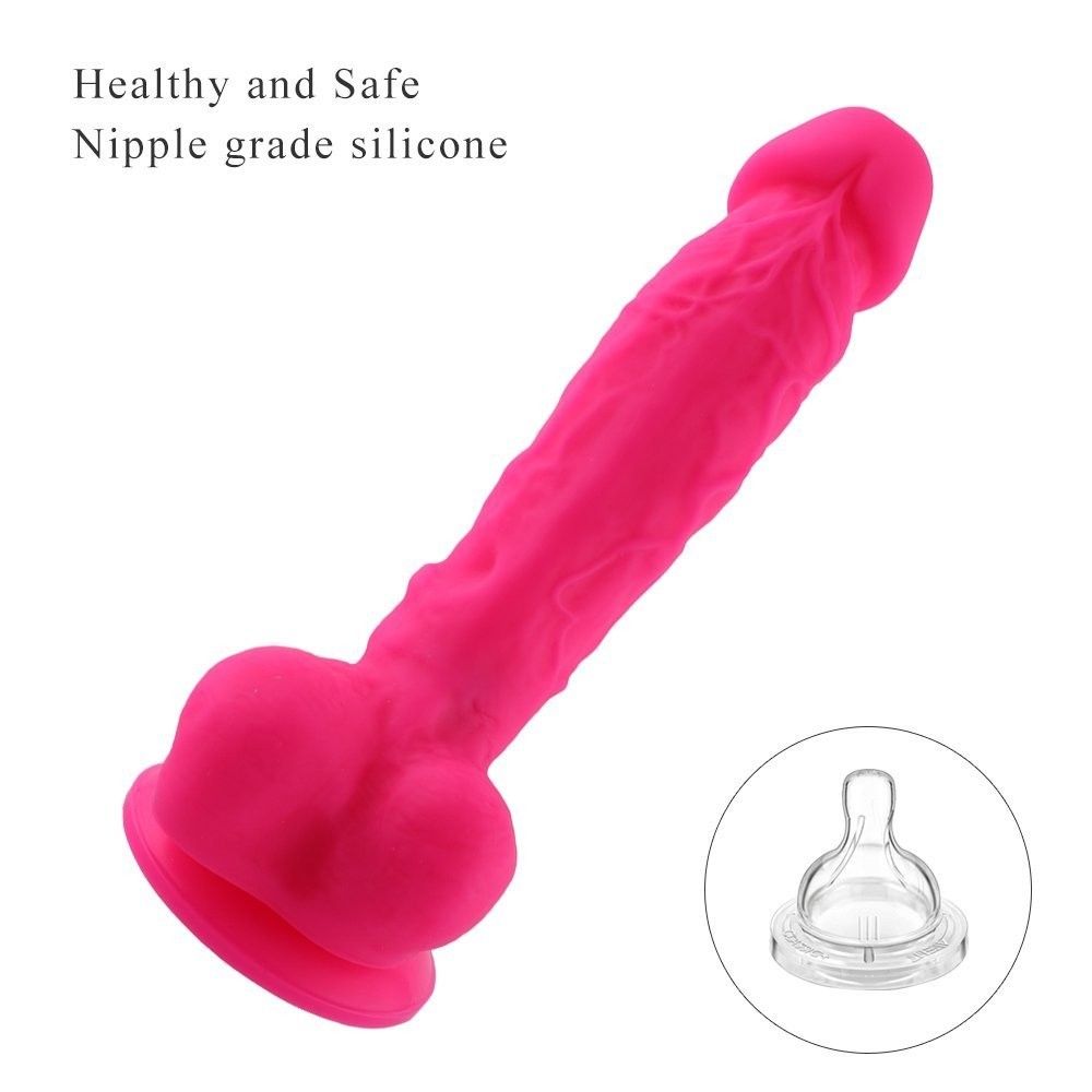 HiSmith - 9" Silicone Pink Dildo (KlicLok)