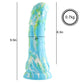 HiSmith - 9.5" Silicone Blue Monster Curved Dildo (KlicLok)