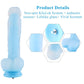 HiSmith 9.65" Fluorescence Dildo Blue (KlicLok)