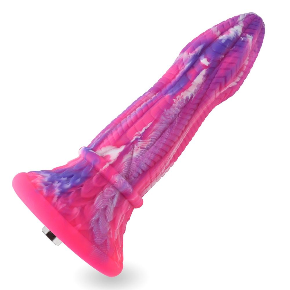 HiSmith 10.3" Monster Dildo Viper Rose (KlicLok)