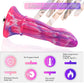 HiSmith 10.3" Monster Dildo Viper Rose (KlicLok)